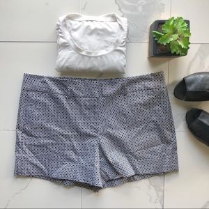 New York & Co. Black and White Printed Shorts